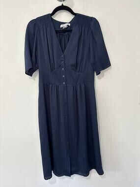 Gerard Darel Short Sleeve Dress Blue Size 38(M)